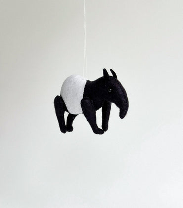 Felt Tapir Ornament - WoollyFox