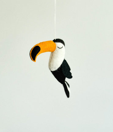 Felt Toucan Ornament - WoollyFox