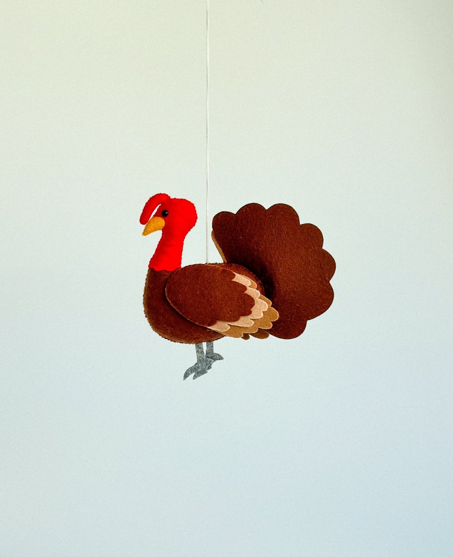 Felt Turkey Toy – Soft Educational Plush for Kids & Montessori Play - WoollyFox