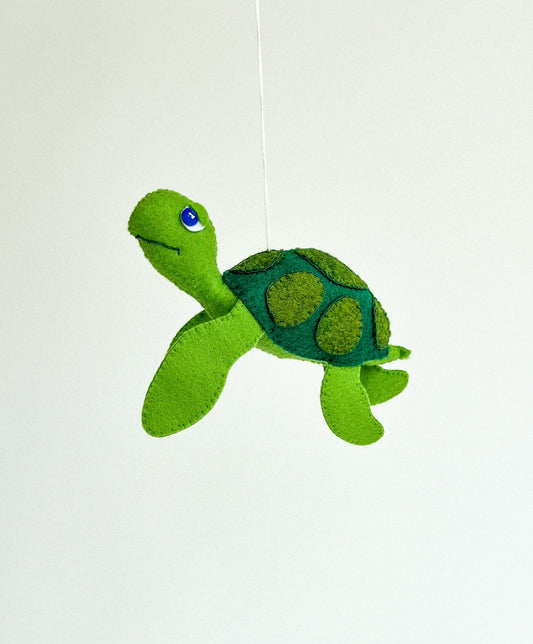 Felt Turtle Ornament - WoollyFox