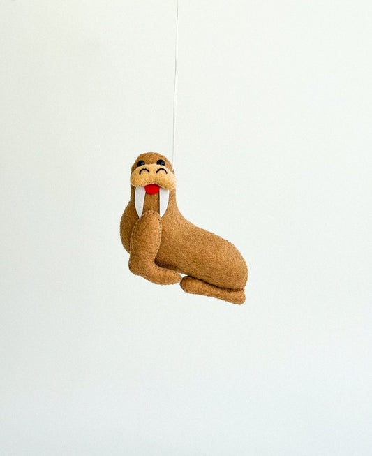 Felt Walrus Ornament - WoollyFox