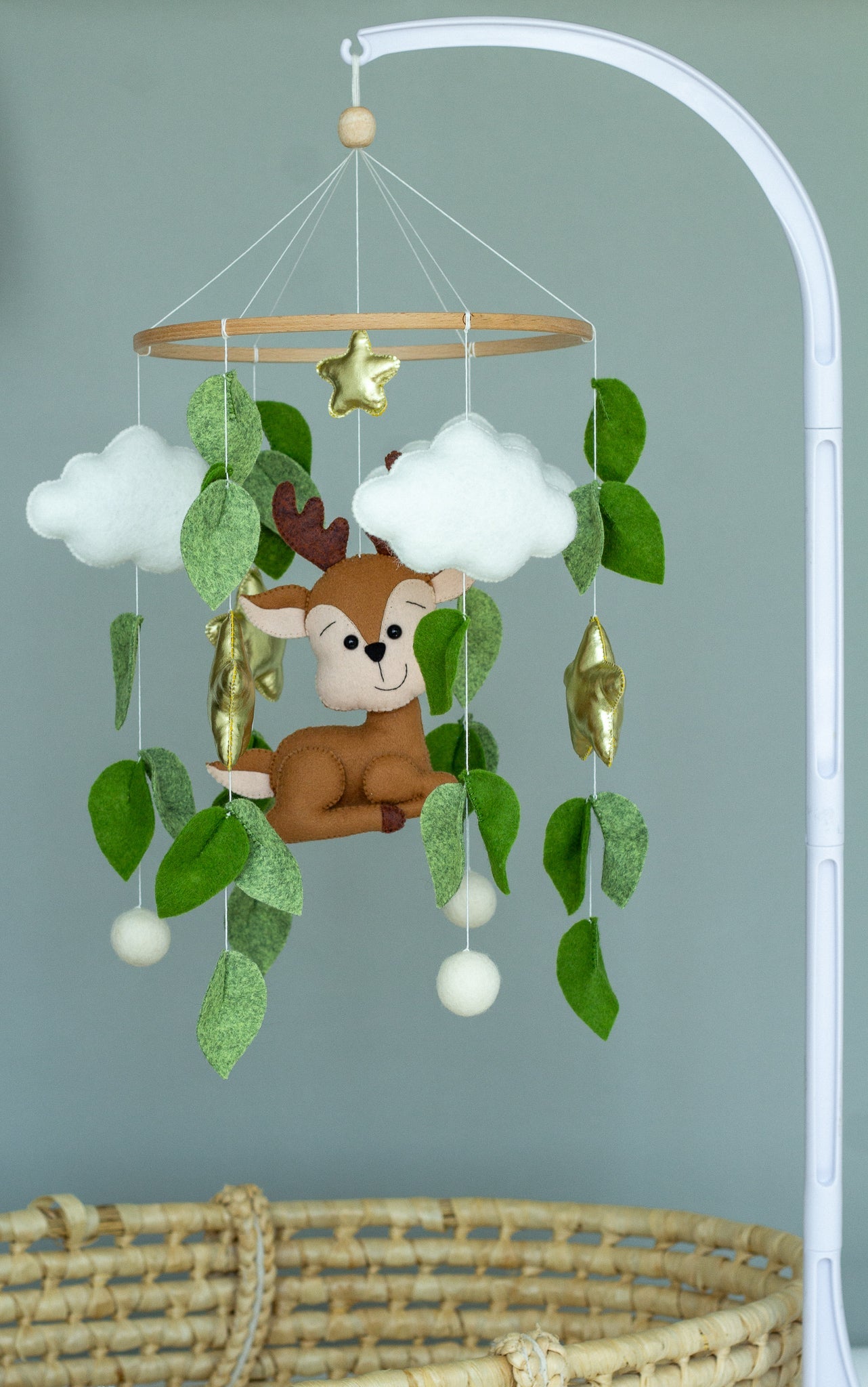 Forest And Deer Baby Mobile - WoollyFox