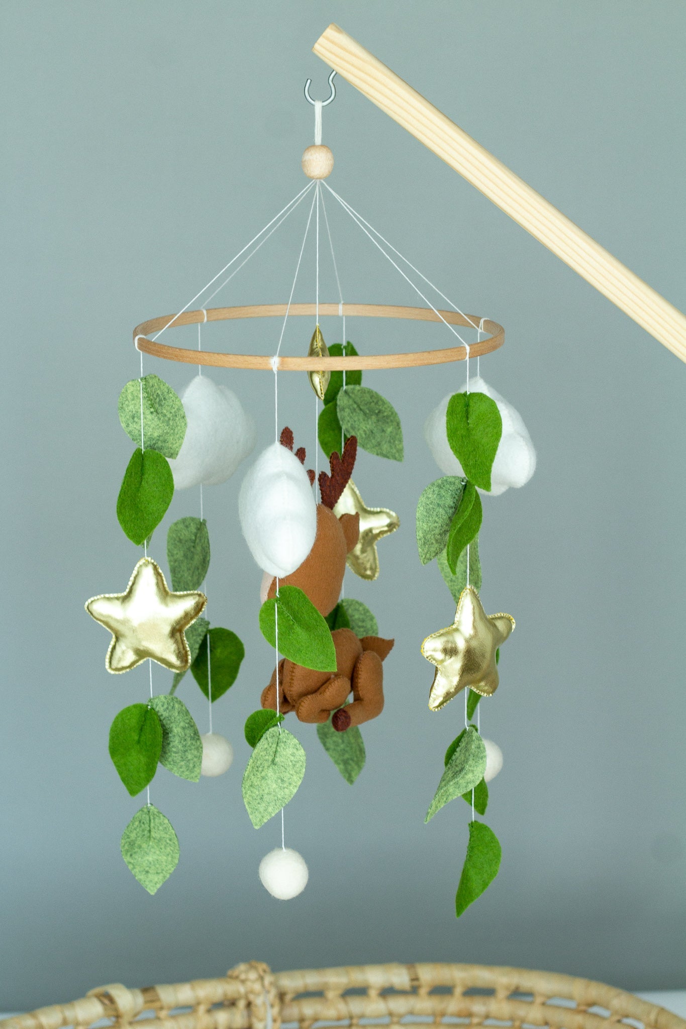 Forest And Deer Baby Mobile - WoollyFox