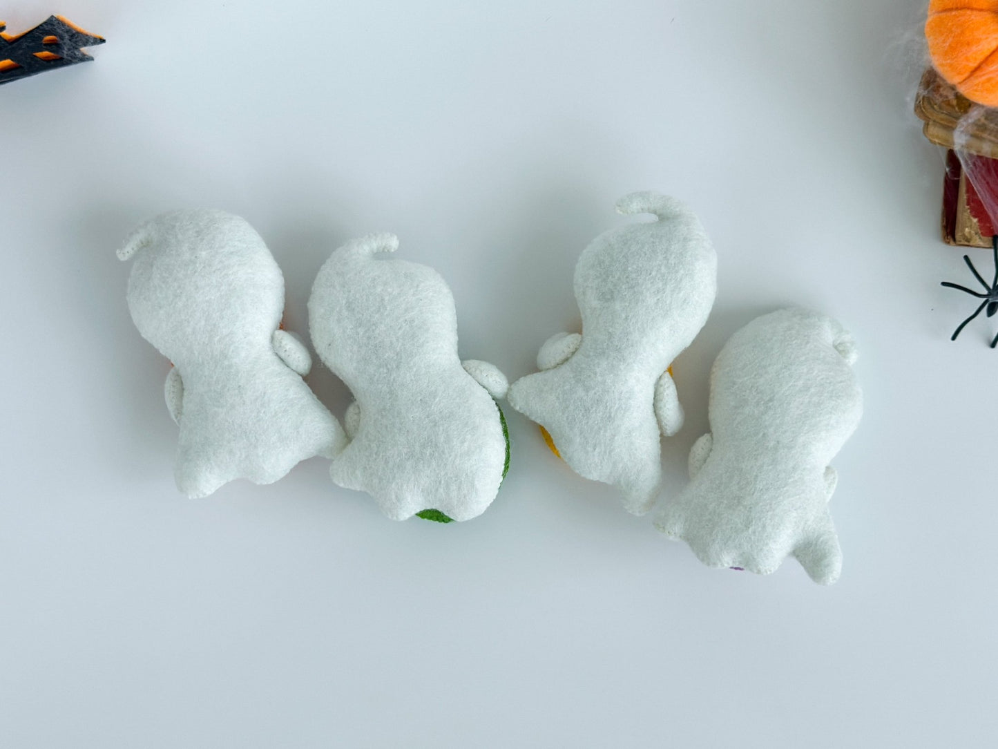 Handmade Felt Ghost Halloween Garland – BOO Banner Party & Home Decor - WoollyFox