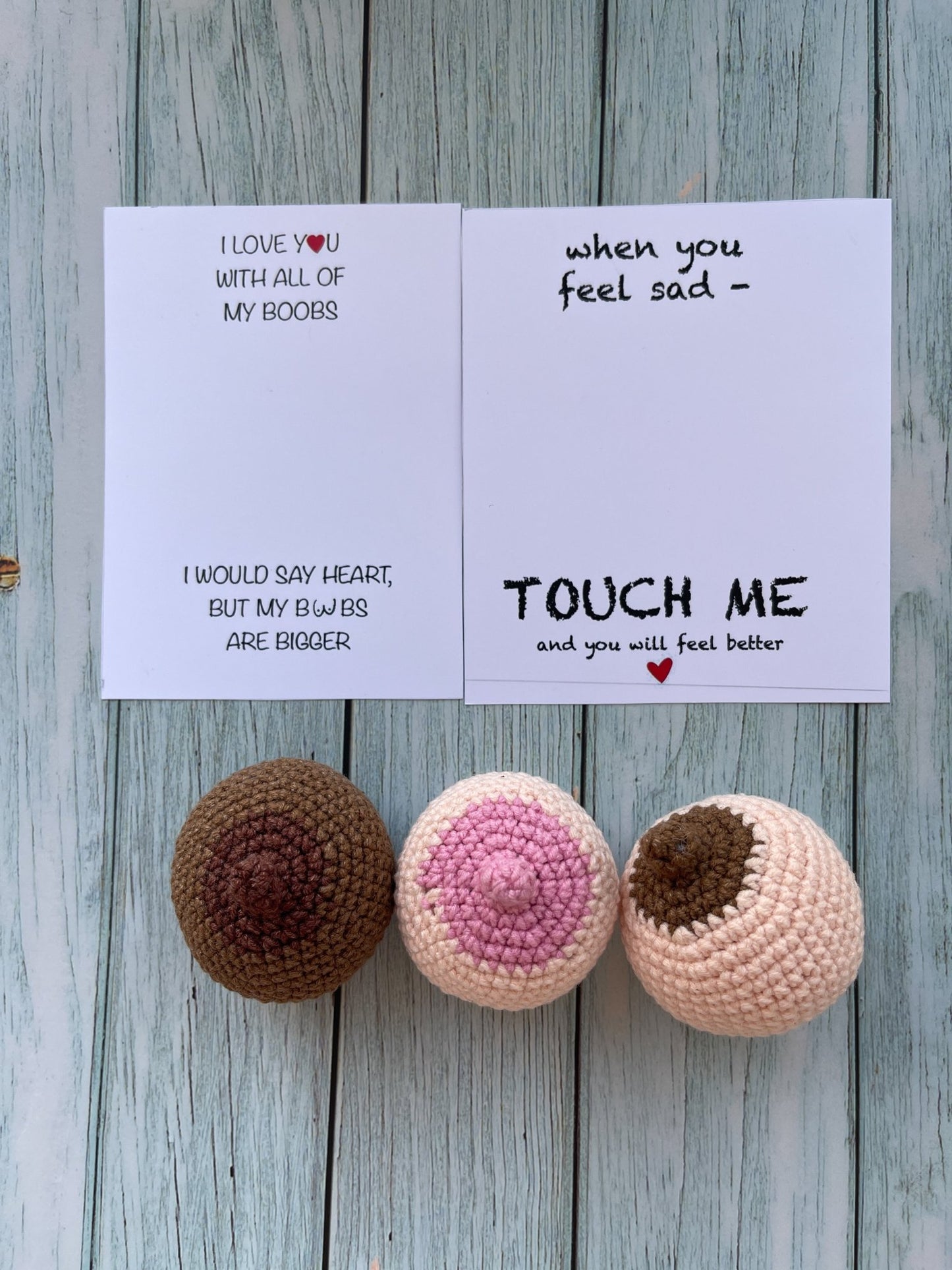Handmade Tits Card - WoollyFox