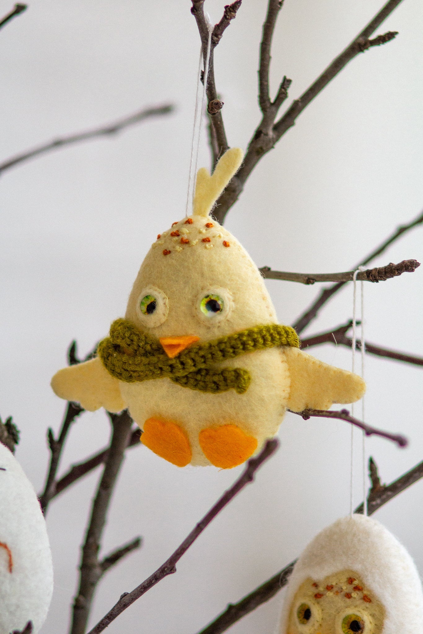 Hatched Egg ornament - WoollyFox