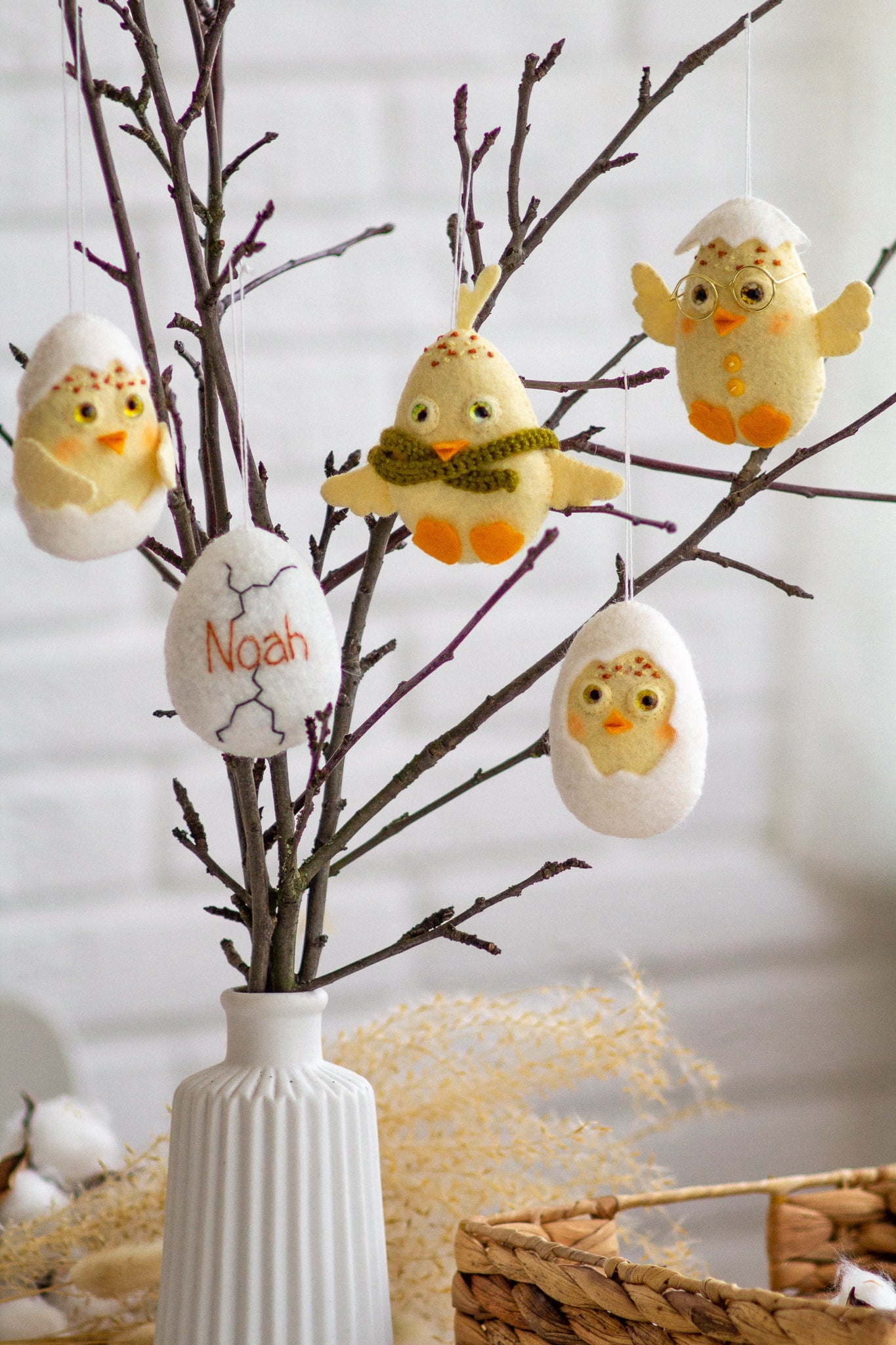 Hatched Egg ornament - WoollyFox