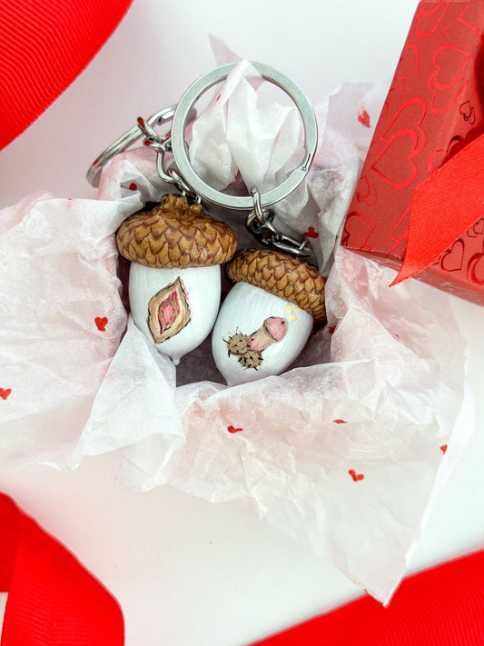 Keychains Valentines Day Gift - WoollyFox