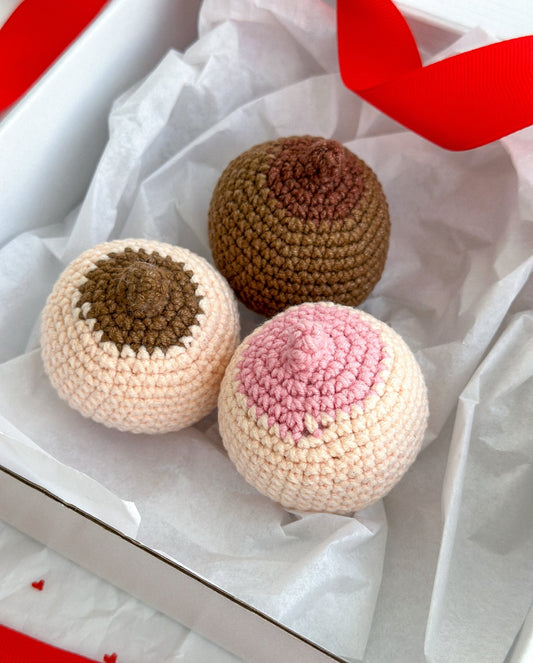 Knitted Breast For Valentine's Day - WoollyFox