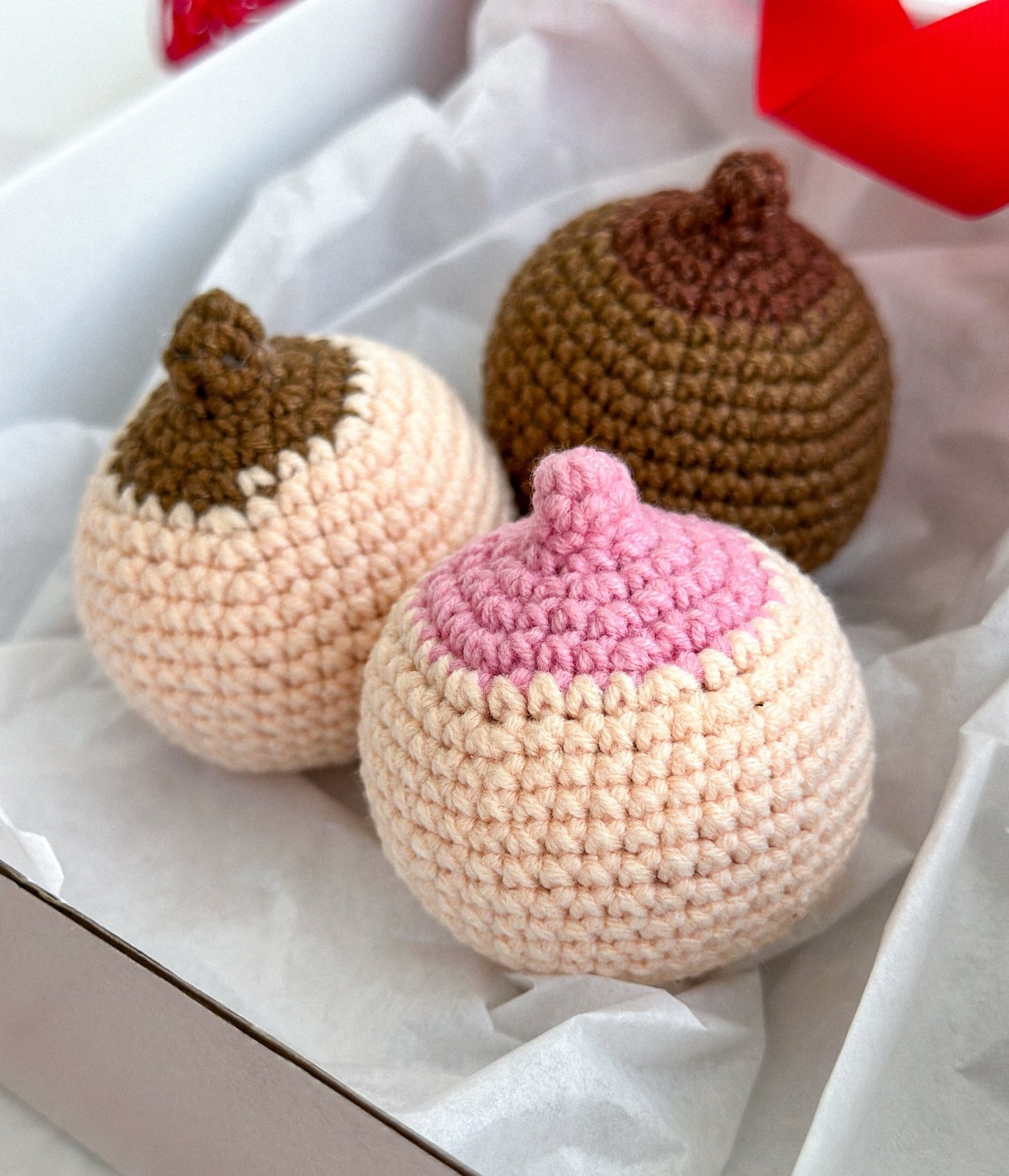 Knitted Breast For Valentine's Day - WoollyFox