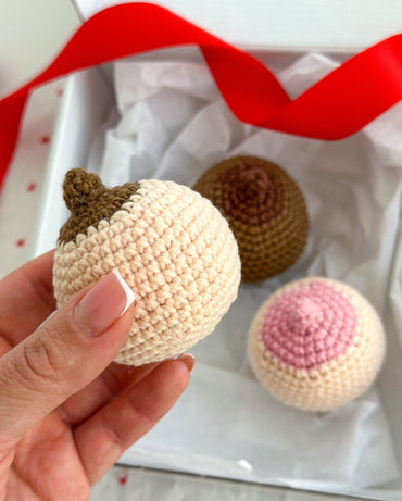 Knitted Breast For Valentine's Day - WoollyFox
