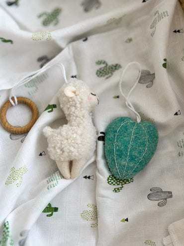 Lama And Cactus Ornament - WoollyFox