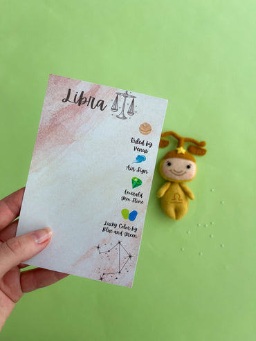 Libra Zodiac Felt Doll - WoollyFox