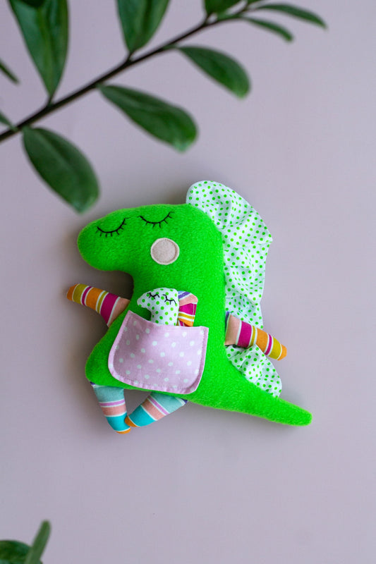 Mommy And Baby Dinosaur Toy - WoollyFox