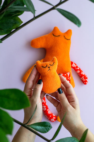 Mommy and Baby Fox Plush Toy - WoollyFox