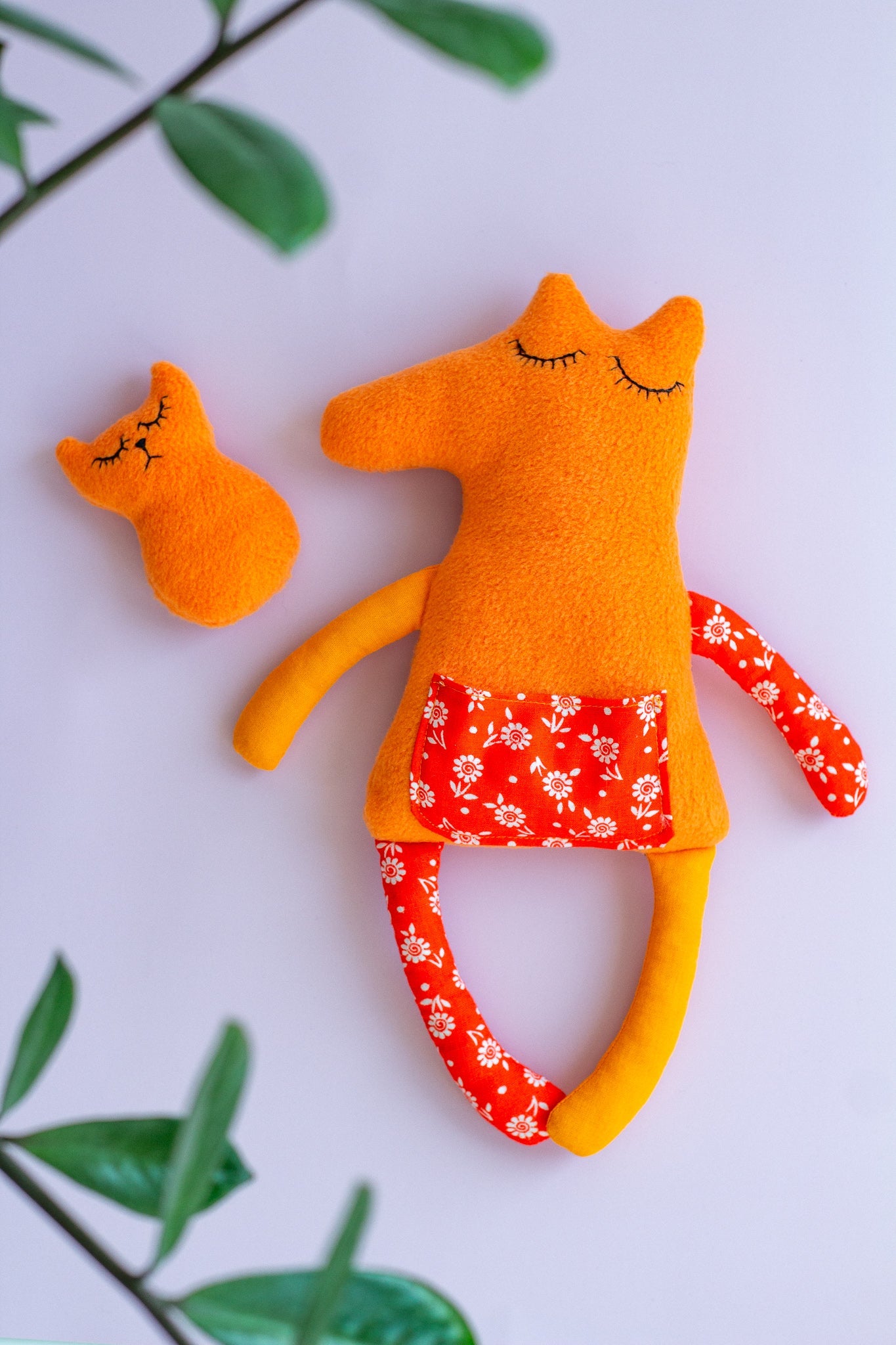 Mommy and Baby Fox Plush Toy - WoollyFox