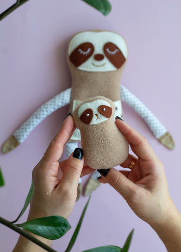 Mommy And Baby Sloth Toy - WoollyFox