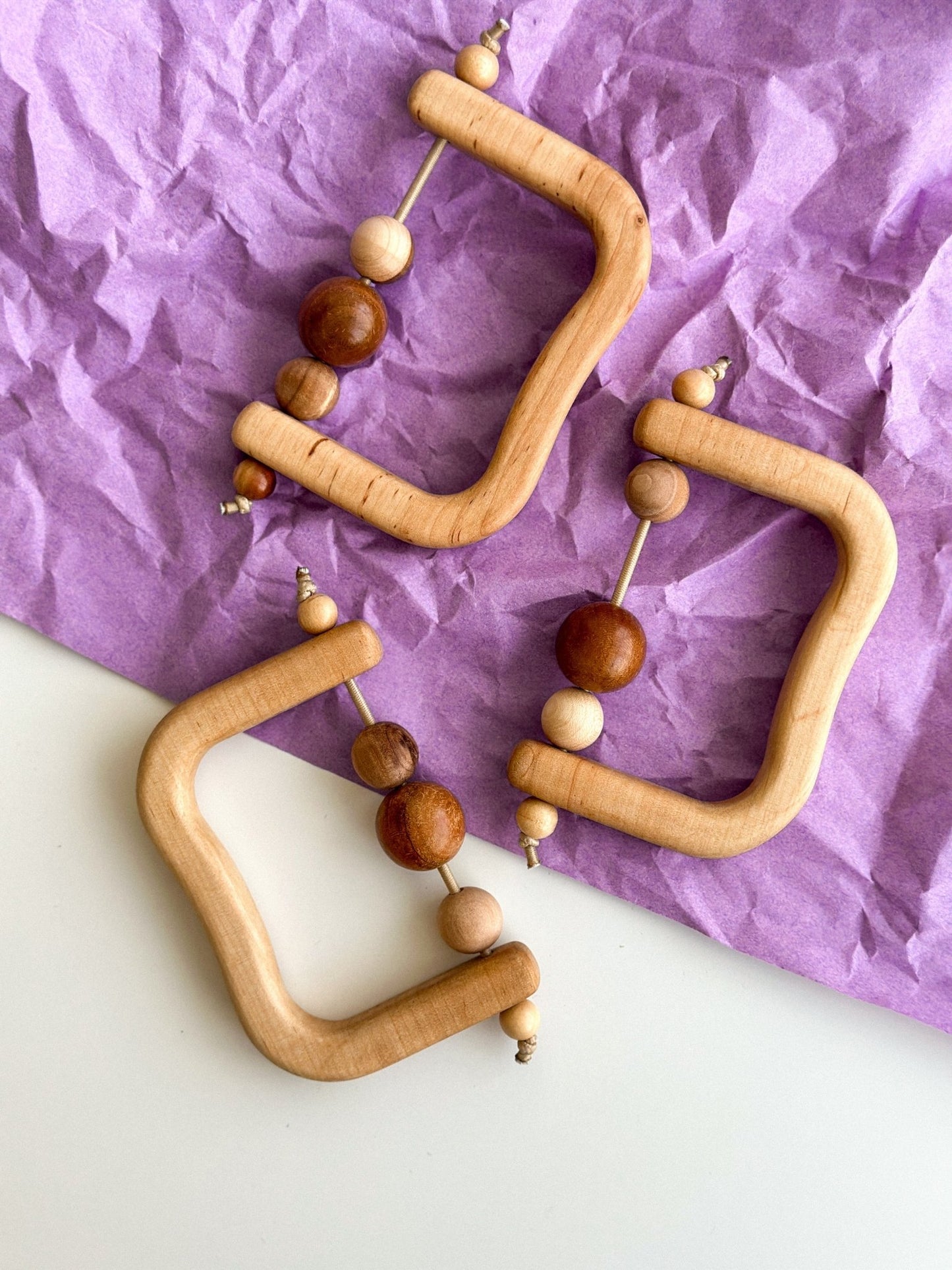 Montessori Wooden Baby Teether - WoollyFox