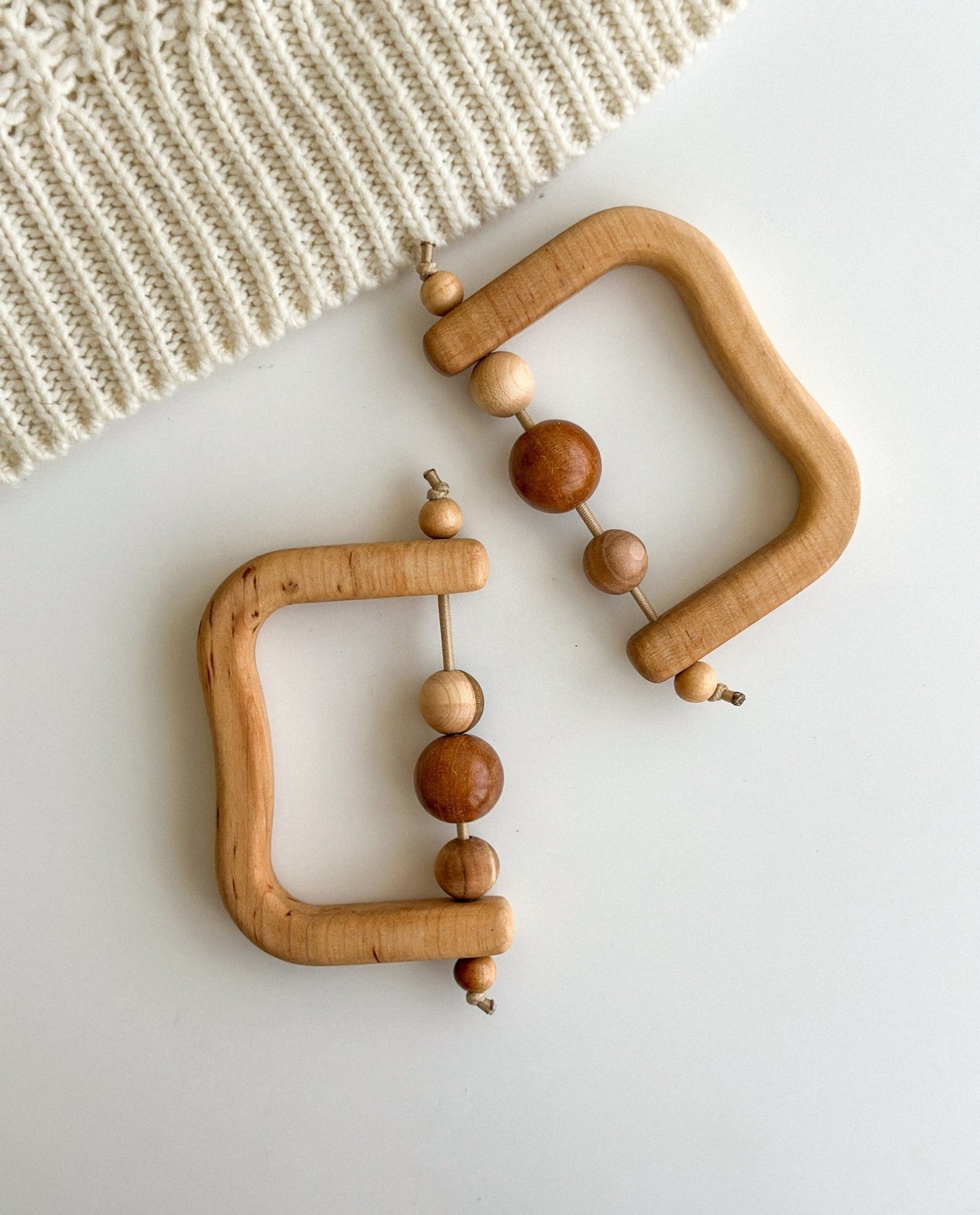 Montessori Wooden Baby Teether - WoollyFox