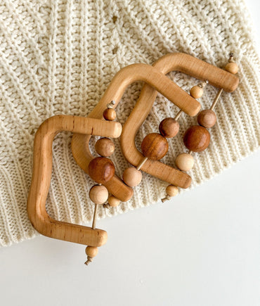 Montessori Wooden Baby Teether - WoollyFox