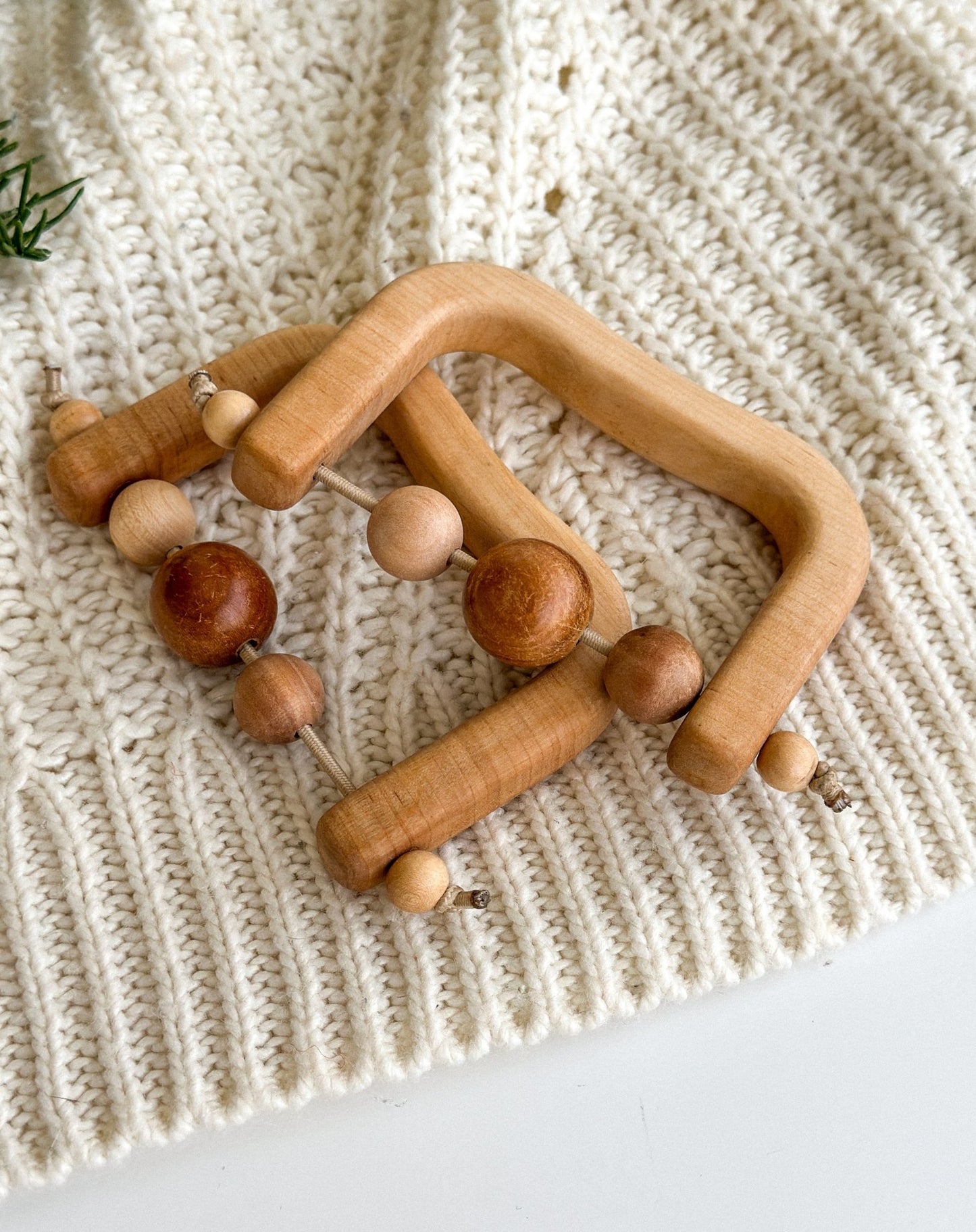 Montessori Wooden Baby Teether - WoollyFox