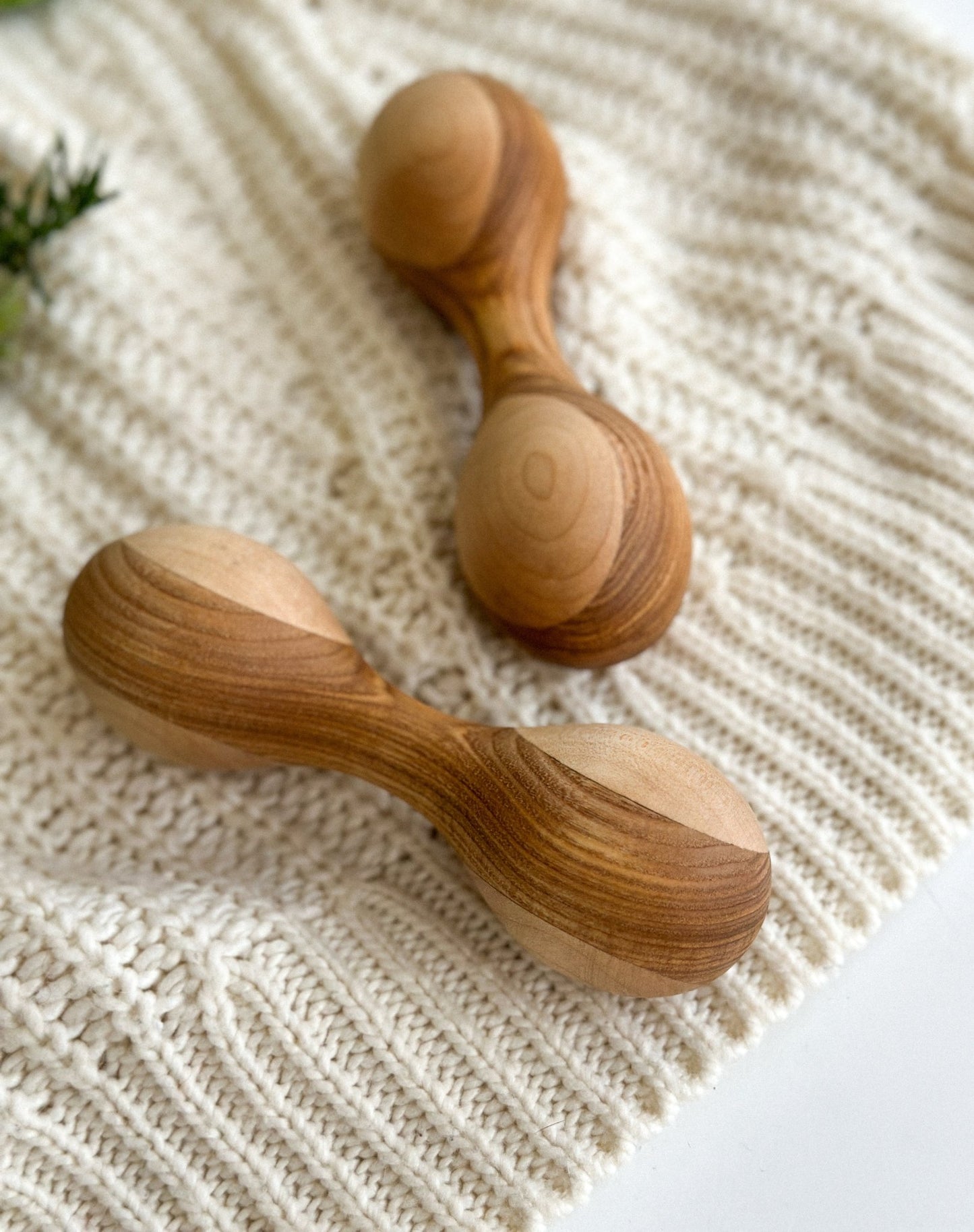 Montessori Wooden Rattle - WoollyFox