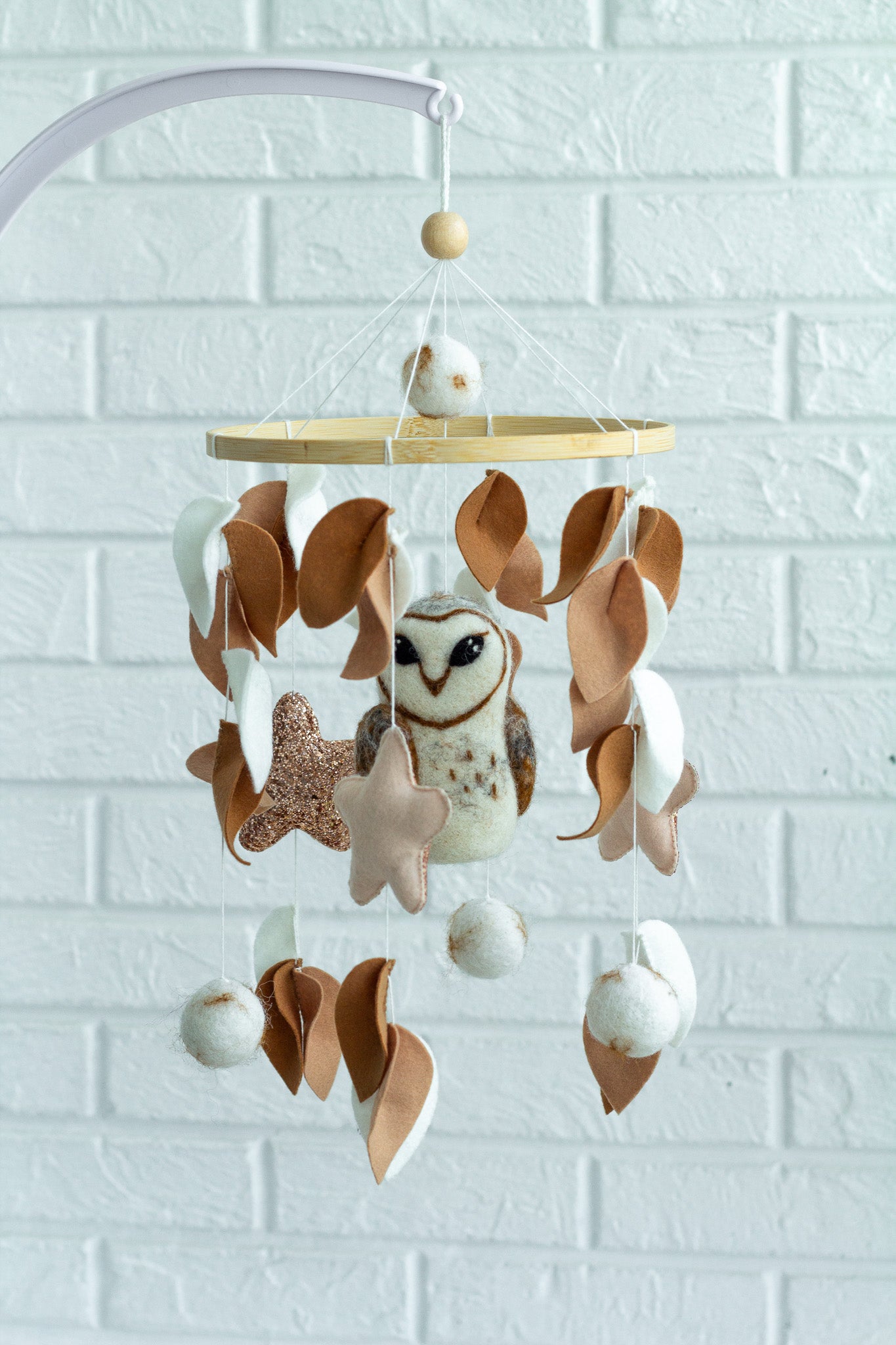 Owl baby crib mobile | Pregnant gift - WoollyFox