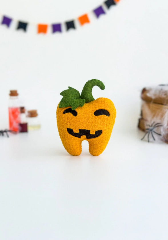 Soft felt Halloween ornament for kids and spooky setups
