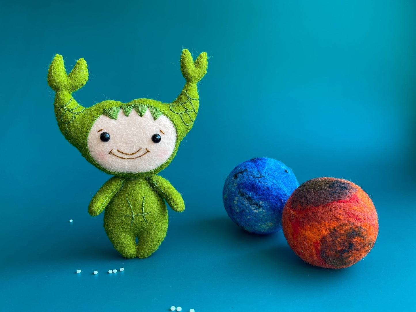 Pisces Zodiac Felt Doll - WoollyFox