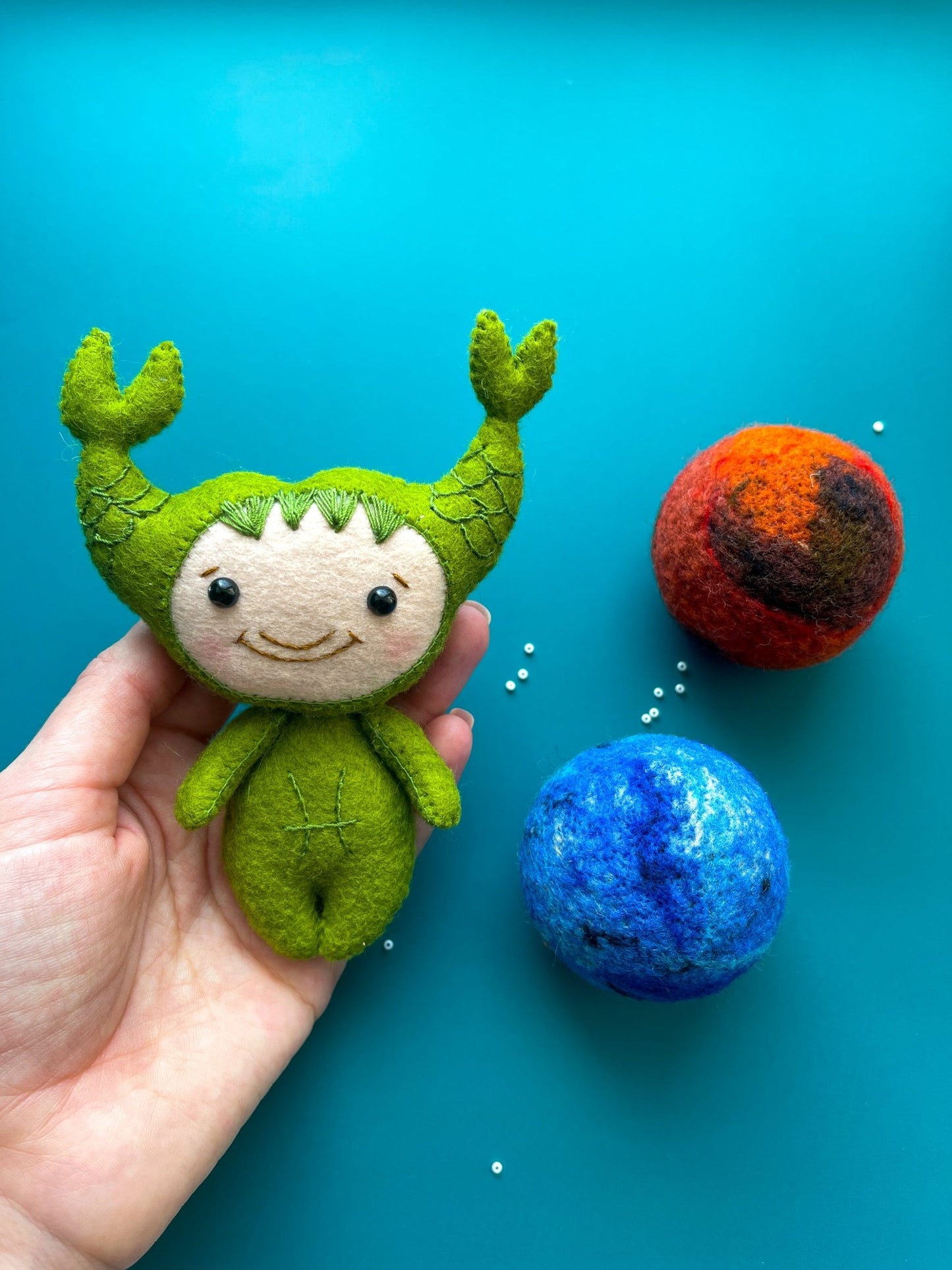 Pisces Zodiac Felt Doll - WoollyFox