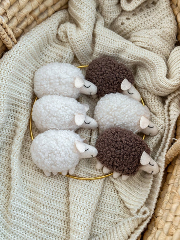 Sheep Nursery Mobile – Neutral Baby Mobile for Farm or Baby Shower Decor - WoollyFox