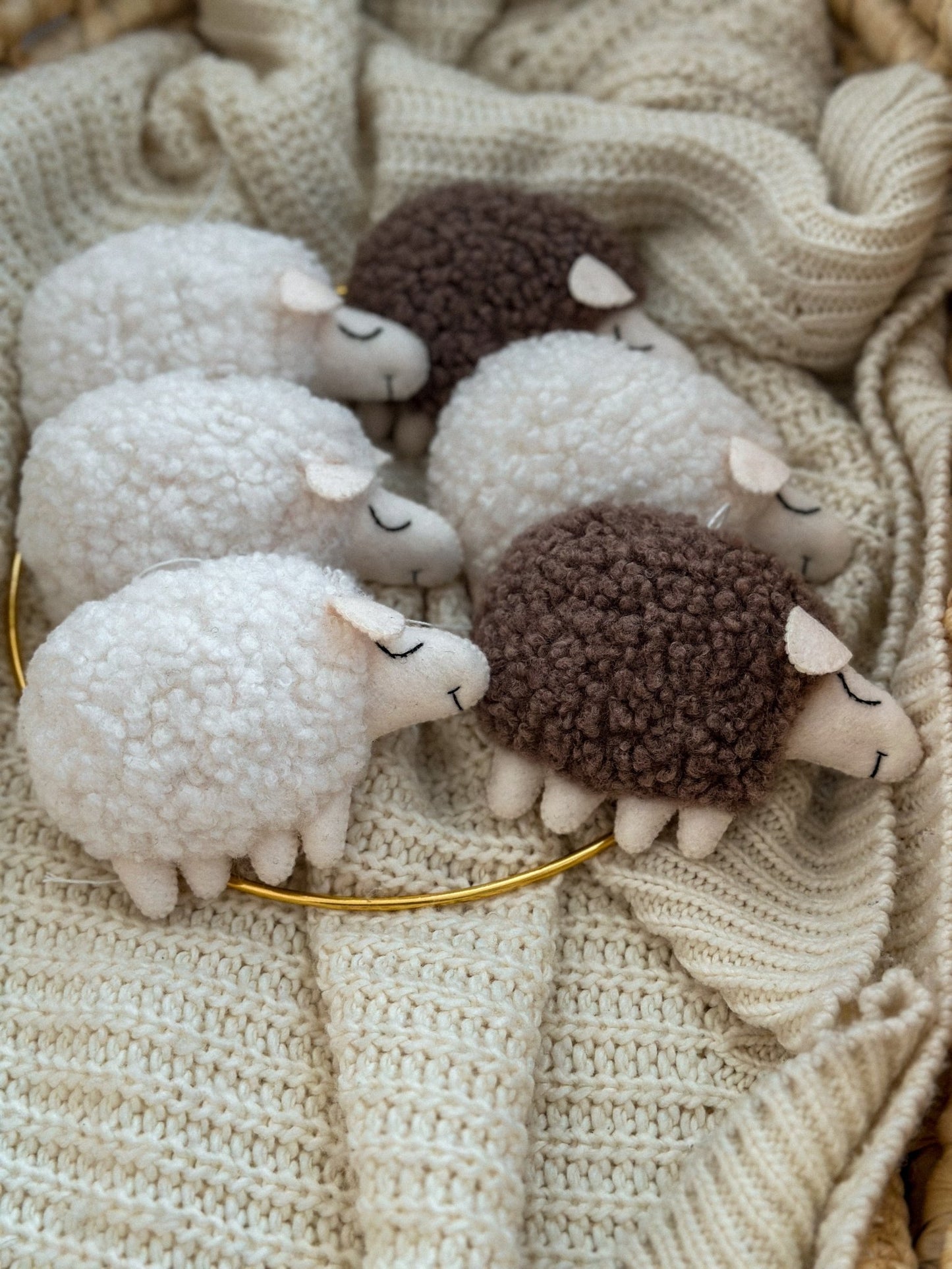 Sheep Nursery Mobile – Neutral Baby Mobile for Farm or Baby Shower Decor - WoollyFox