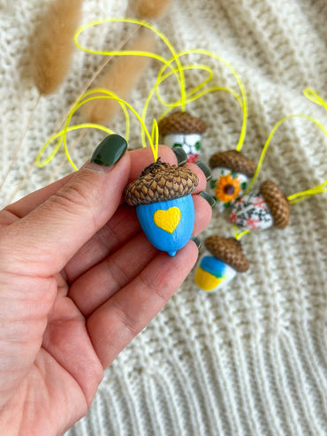 Ukrainian Set Of Acorns - WoollyFox