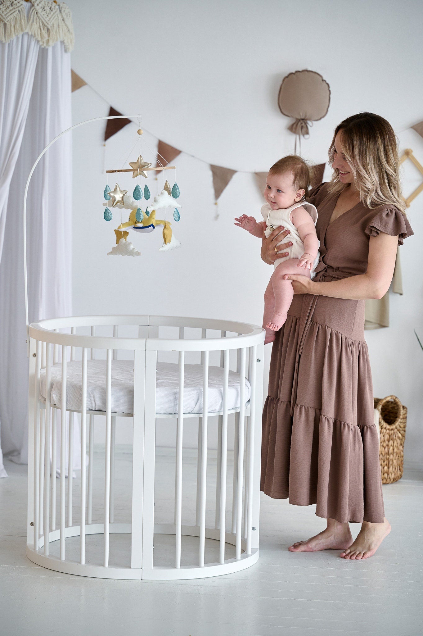 Airplane Crib Mobile - WoollyFox