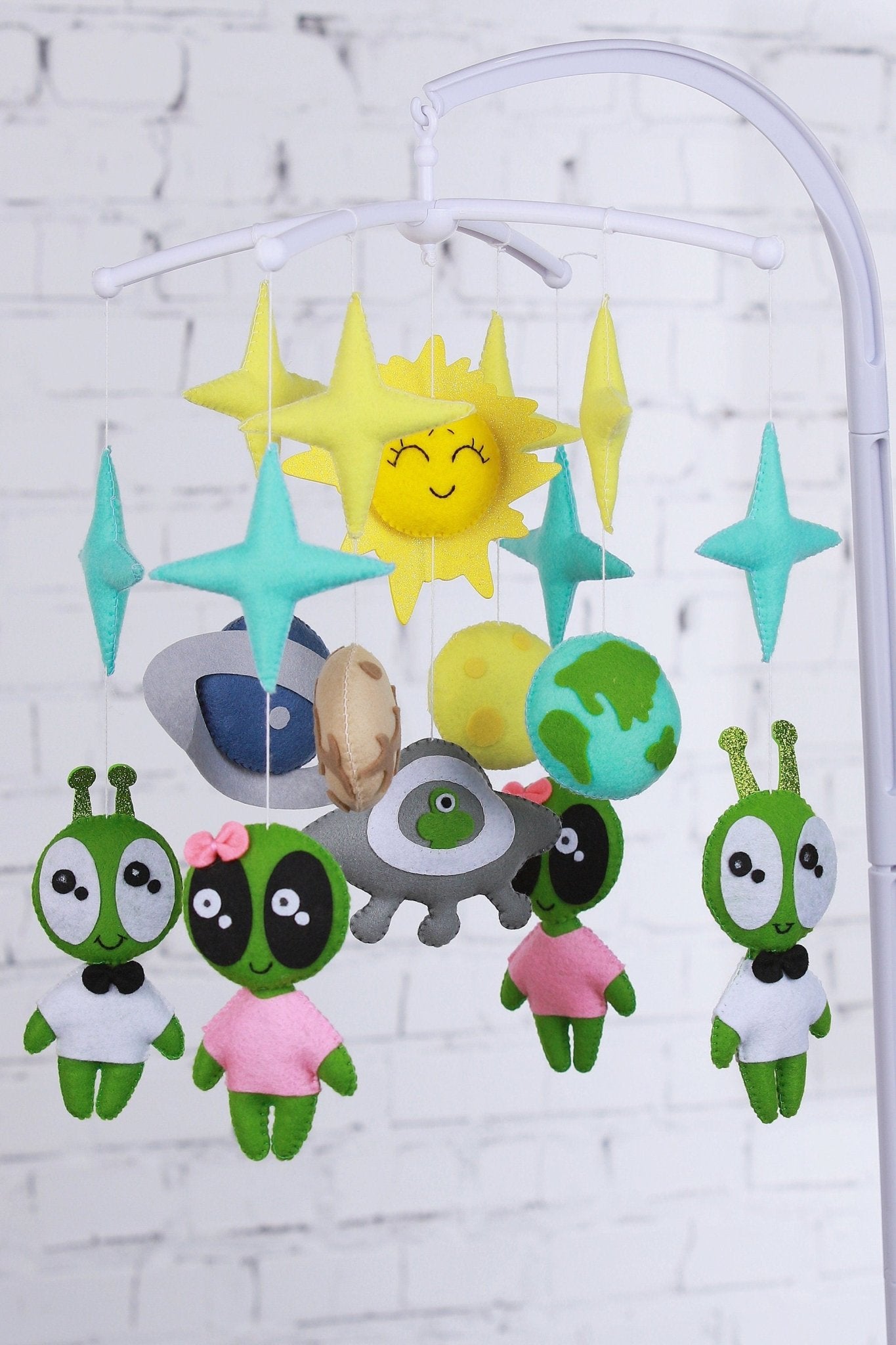 Alien Baby Mobile - WoollyFox