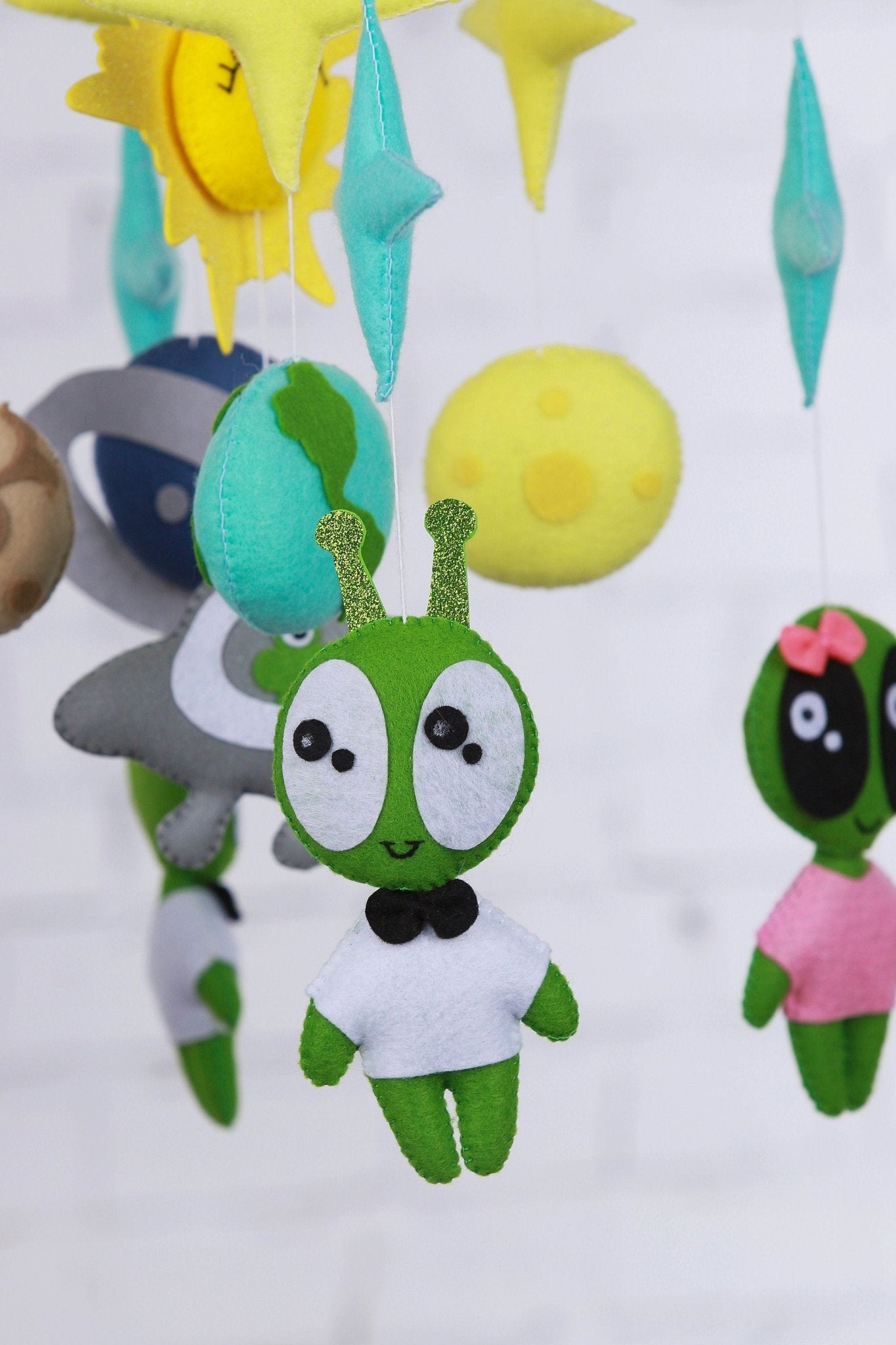 Alien Baby Mobile - WoollyFox