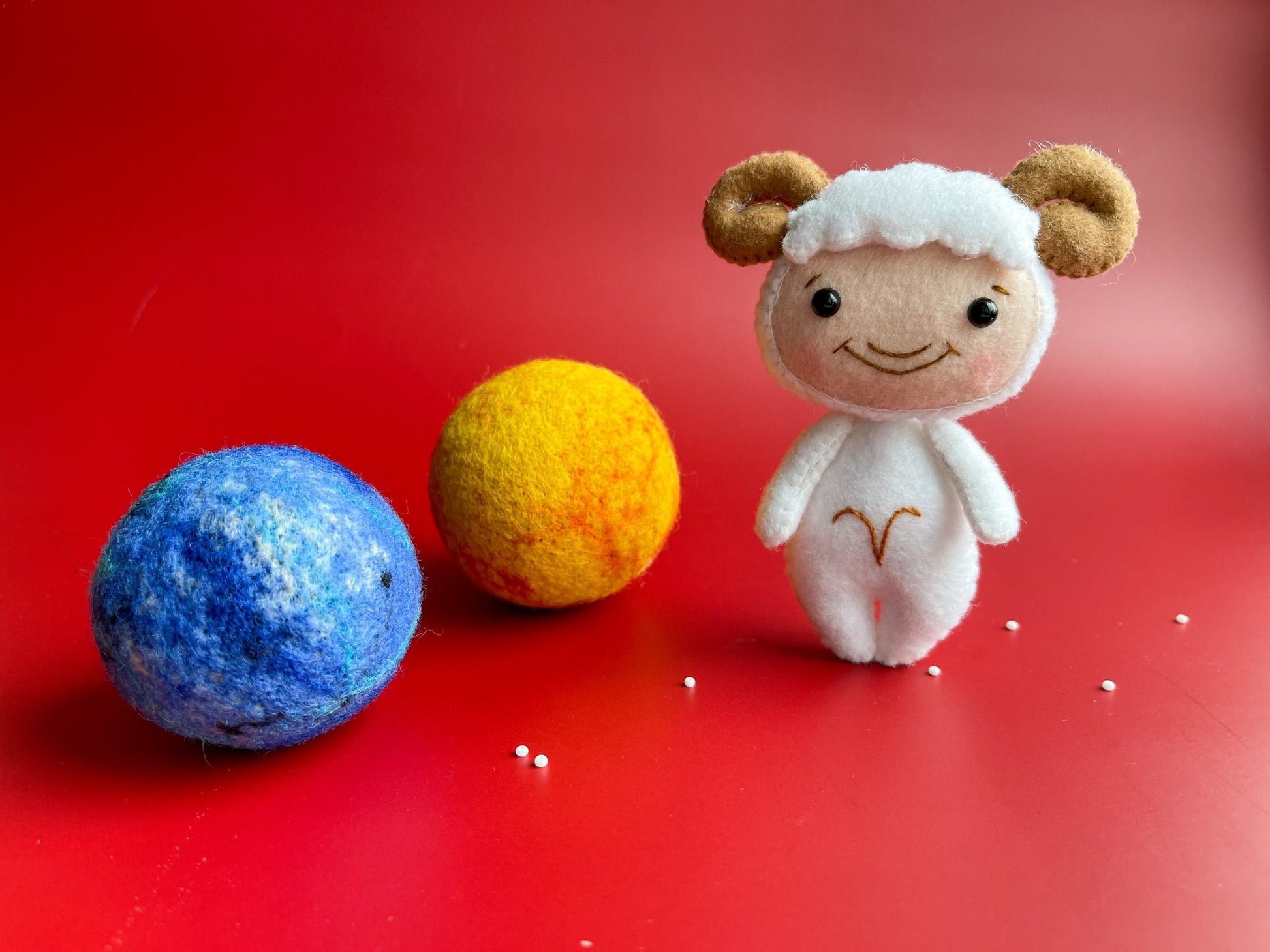 Aries Zodiac Felt Doll - WoollyFox