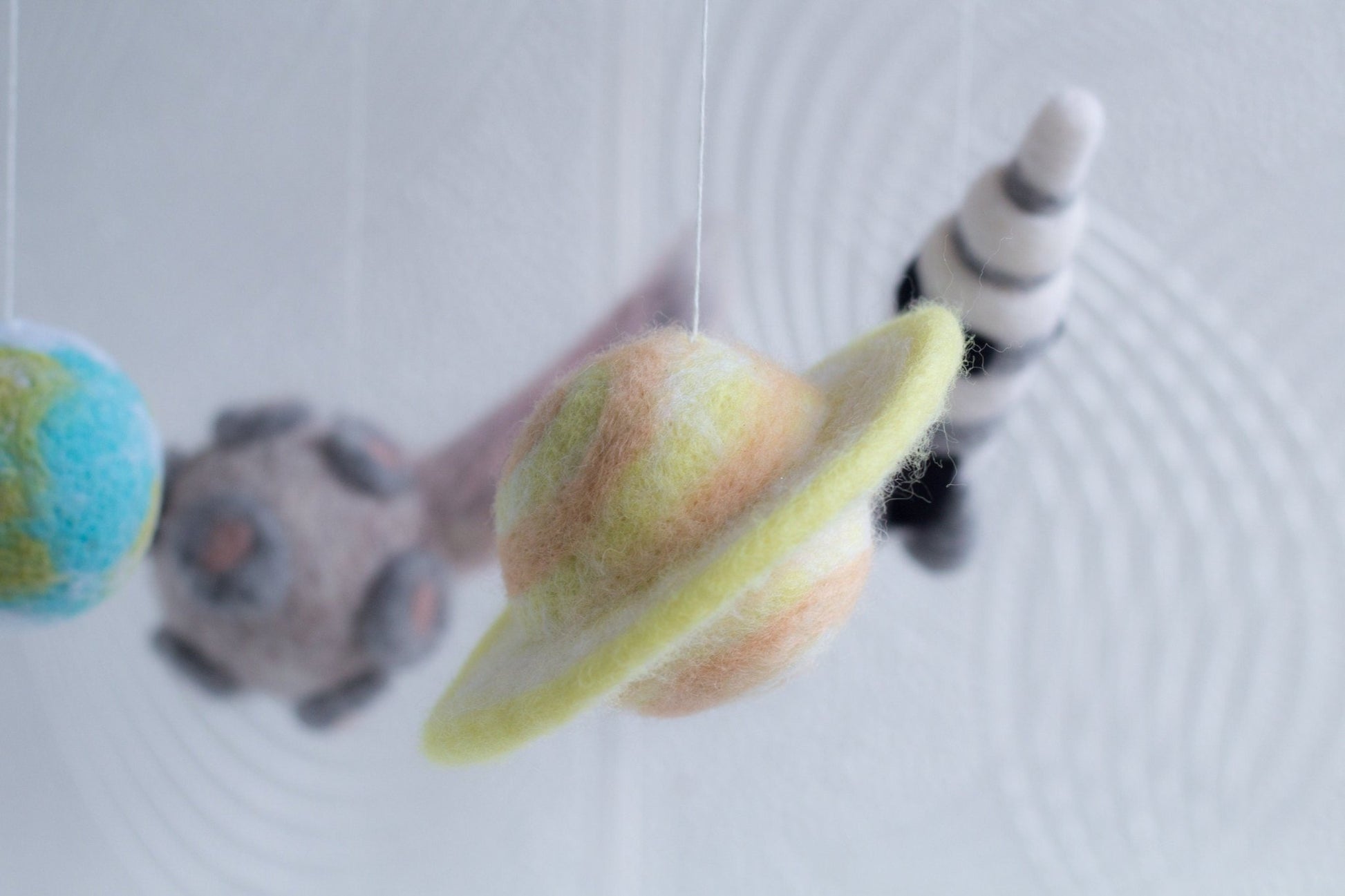 Astronaut space baby crib mobile - WoollyFox