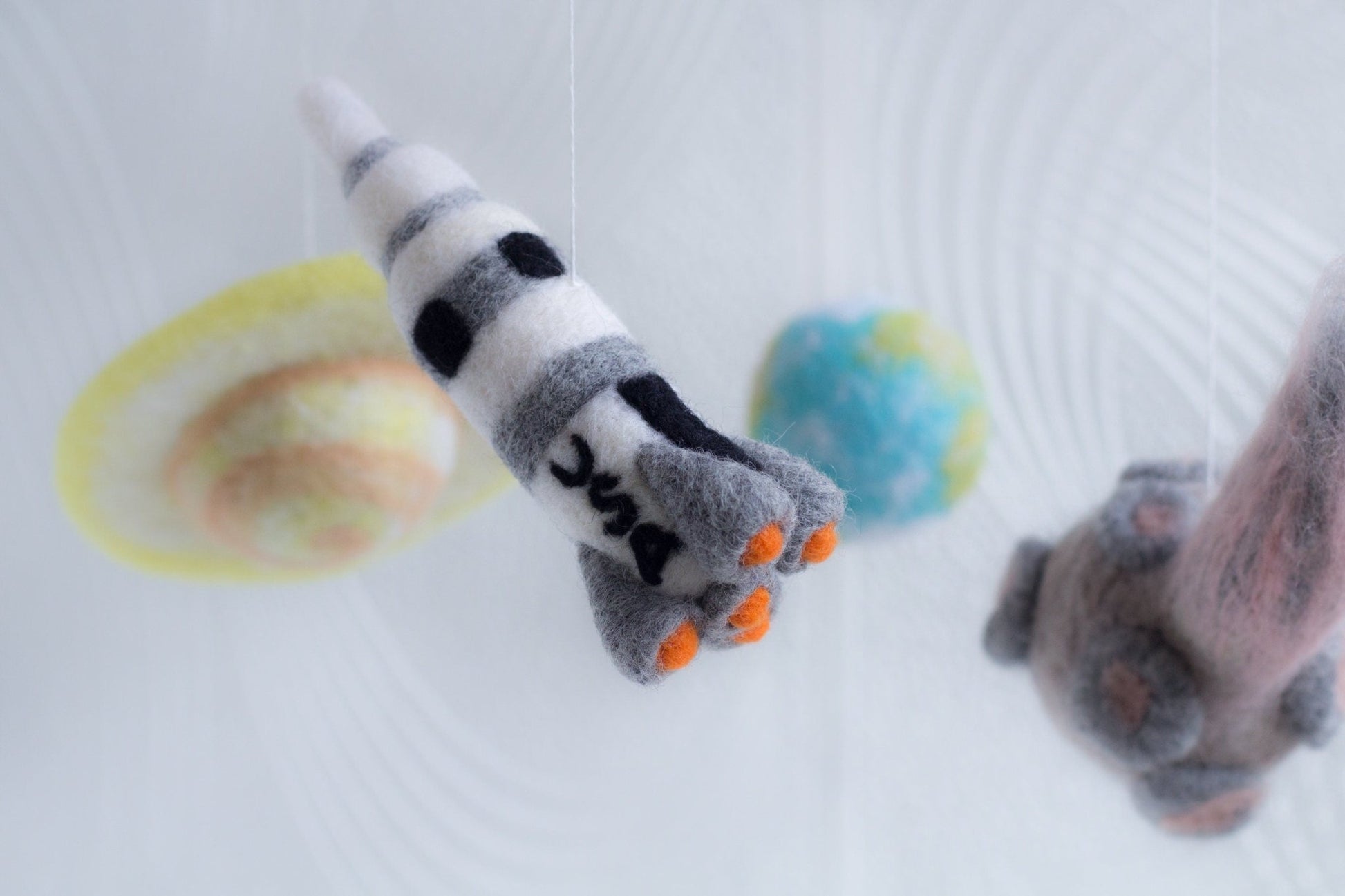 Astronaut space baby crib mobile - WoollyFox