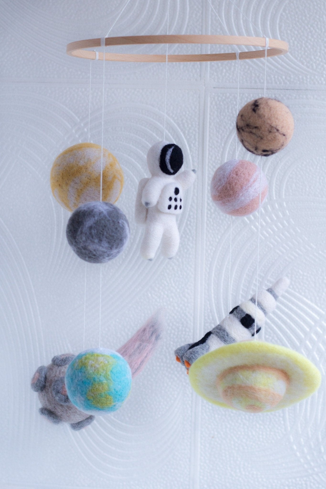 Astronaut space baby crib mobile - WoollyFox