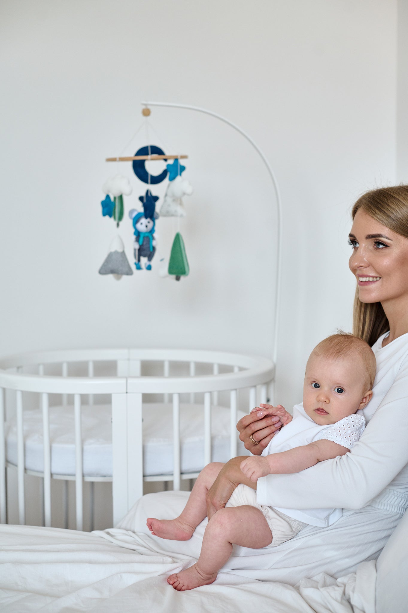 Baby Crib Mobile Boy - WoollyFox