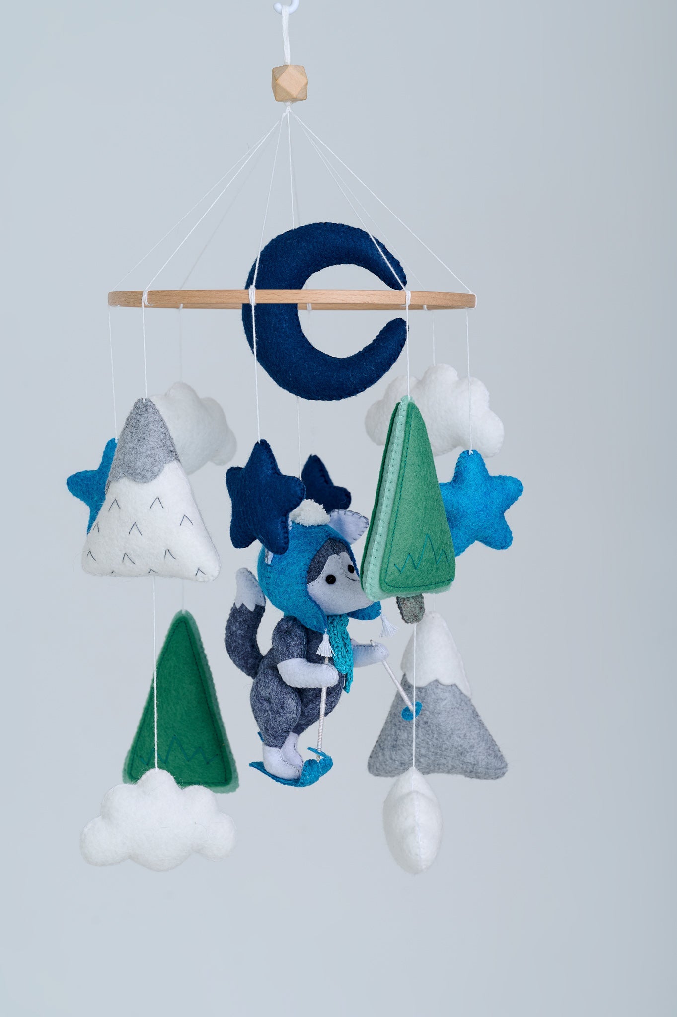 Baby Crib Mobile Boy - WoollyFox