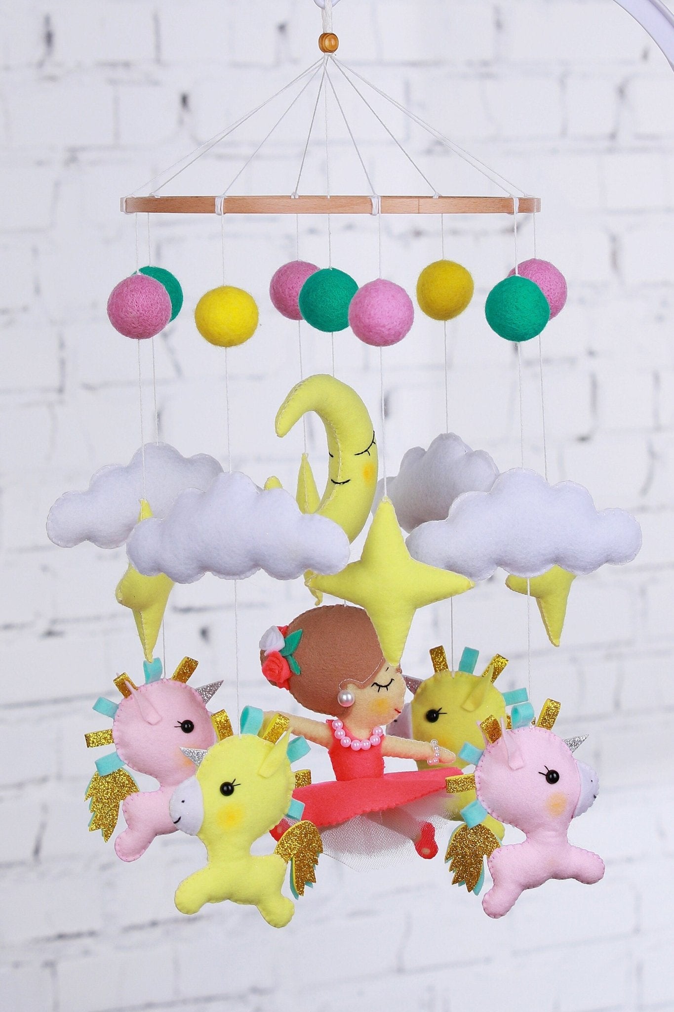 Ballerina Baby crib mobile - WoollyFox