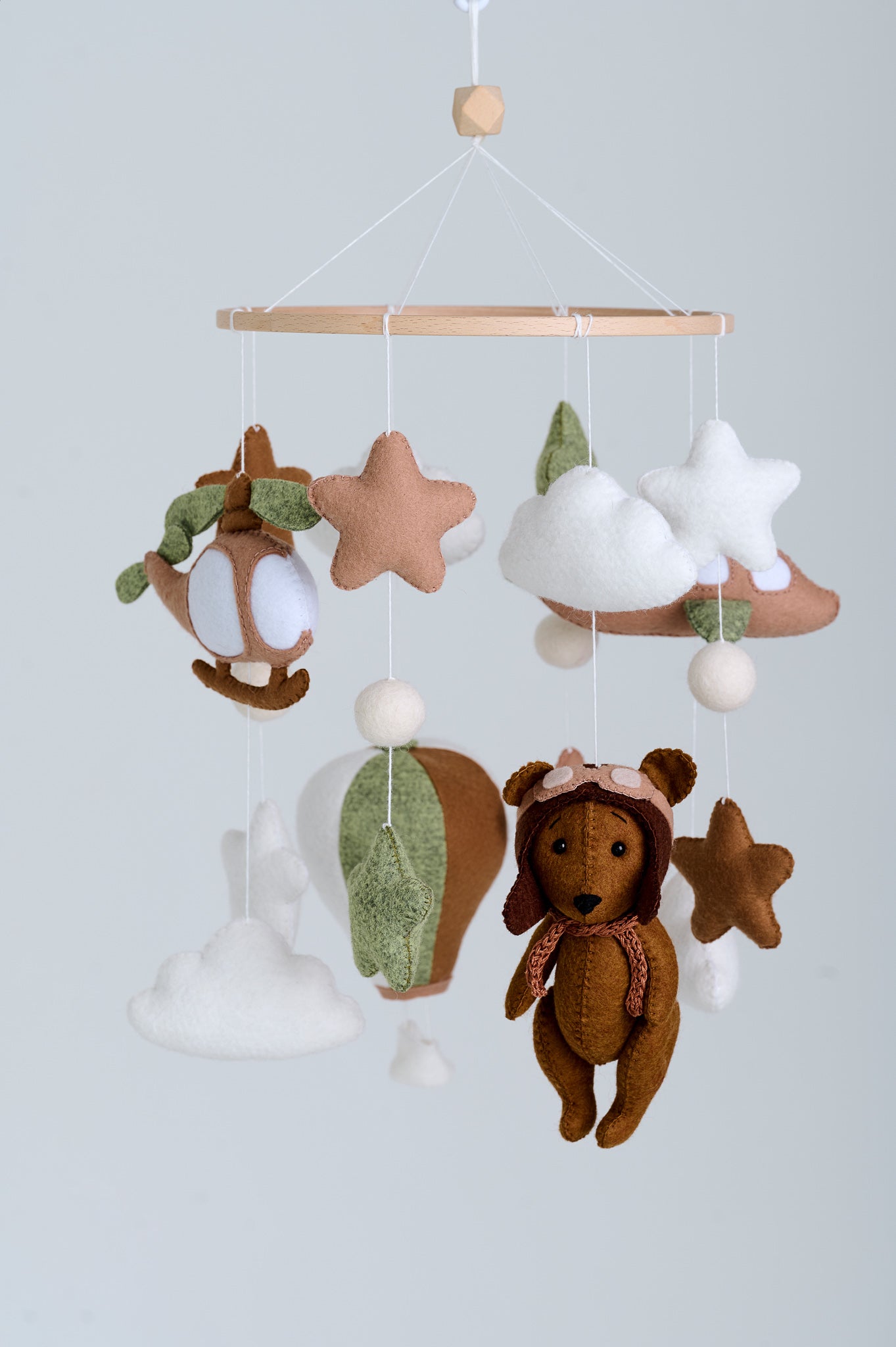 Bear Baby Mobile - WoollyFox