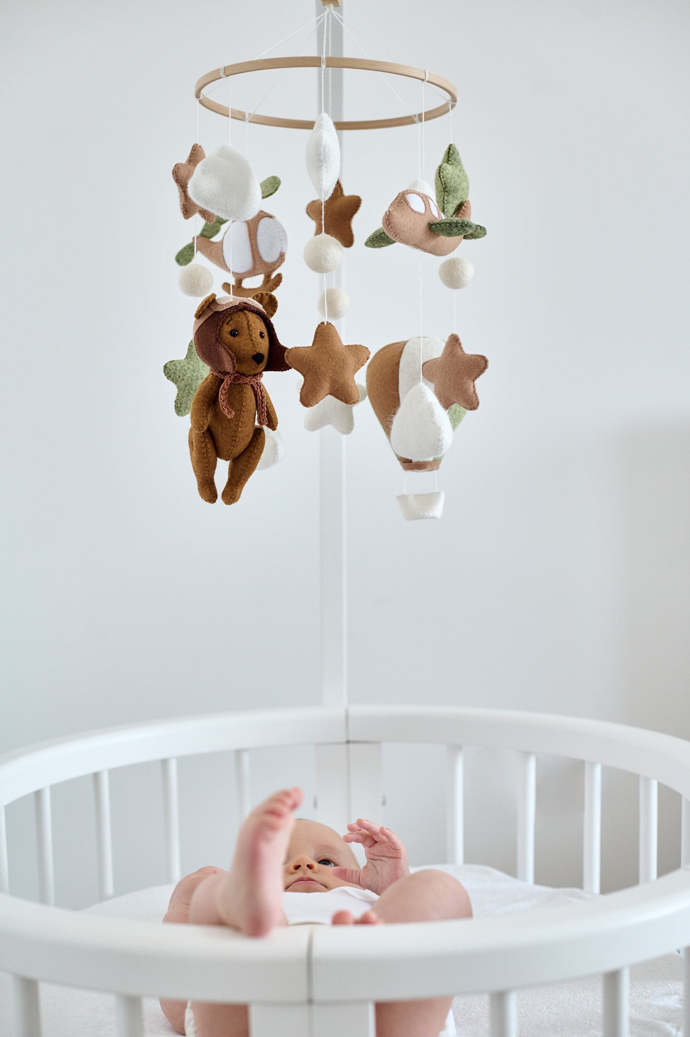Bear Baby Mobile - WoollyFox