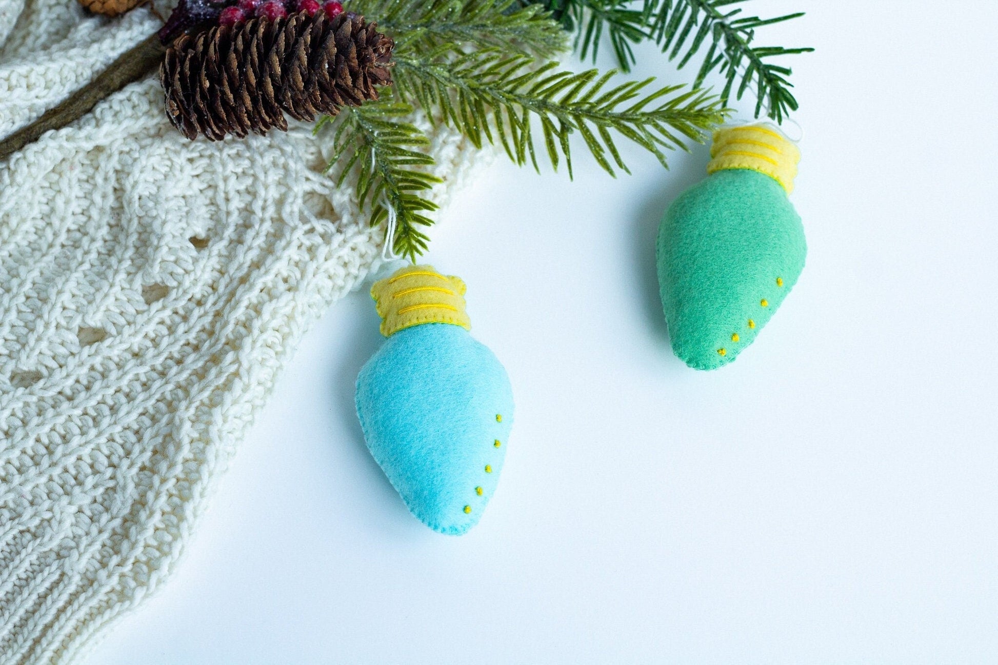 Bright Christmas Tree Decoration - WoollyFox