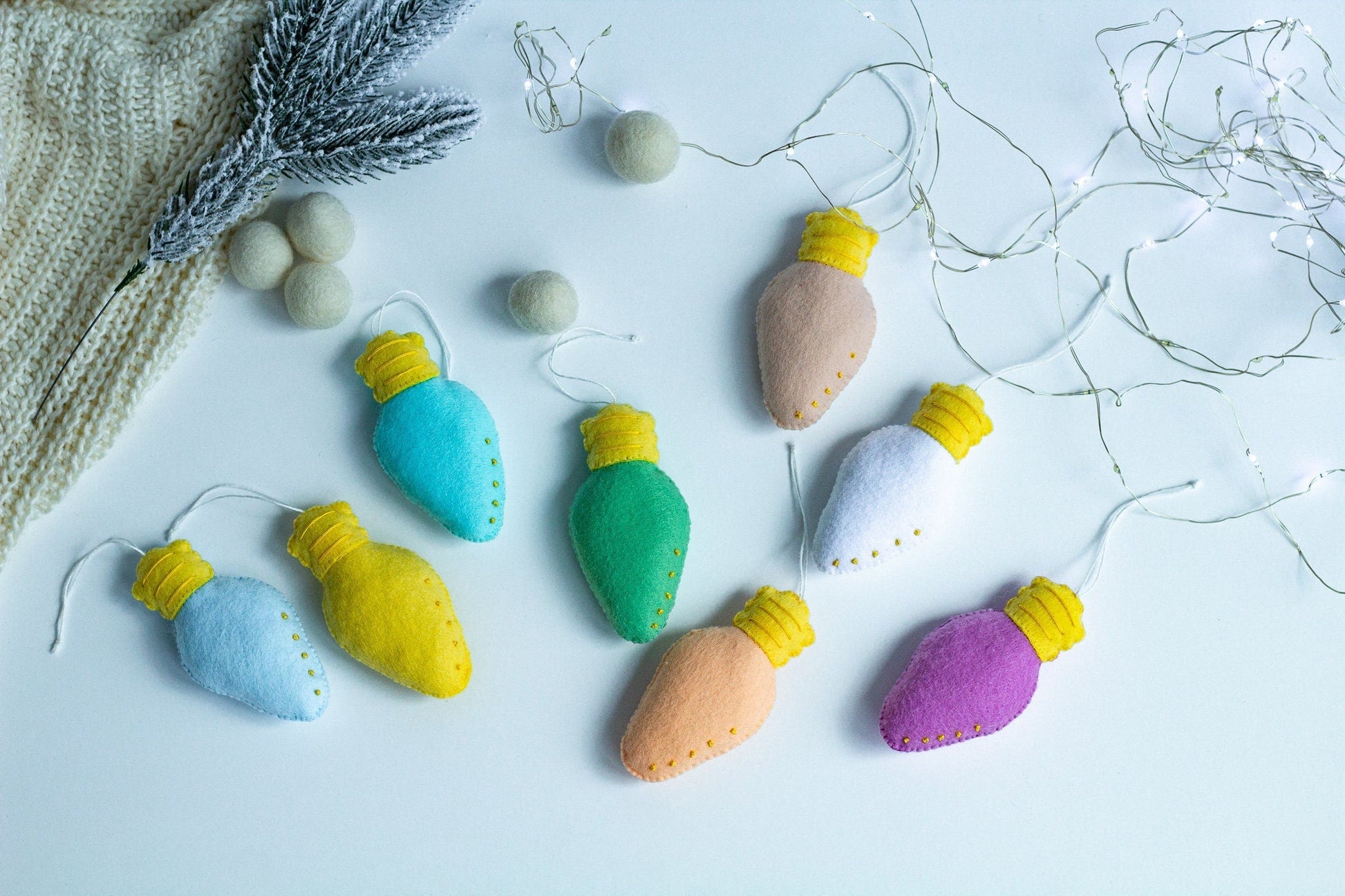 Bright Christmas Tree Decoration - WoollyFox