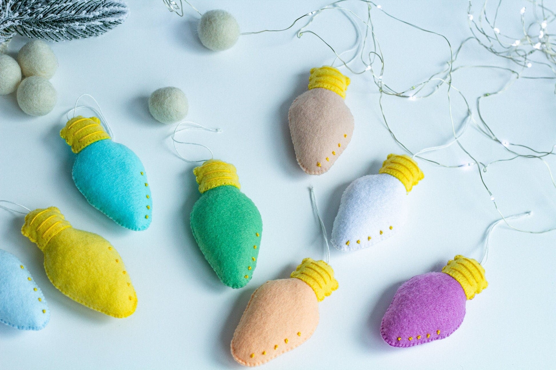 Bright Christmas Tree Decoration - WoollyFox