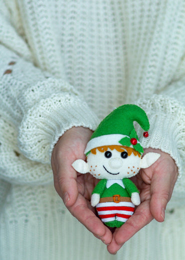 Christmas Elf Boy Ornament – Handmade Felt Decoration Gift Idea - WoollyFox