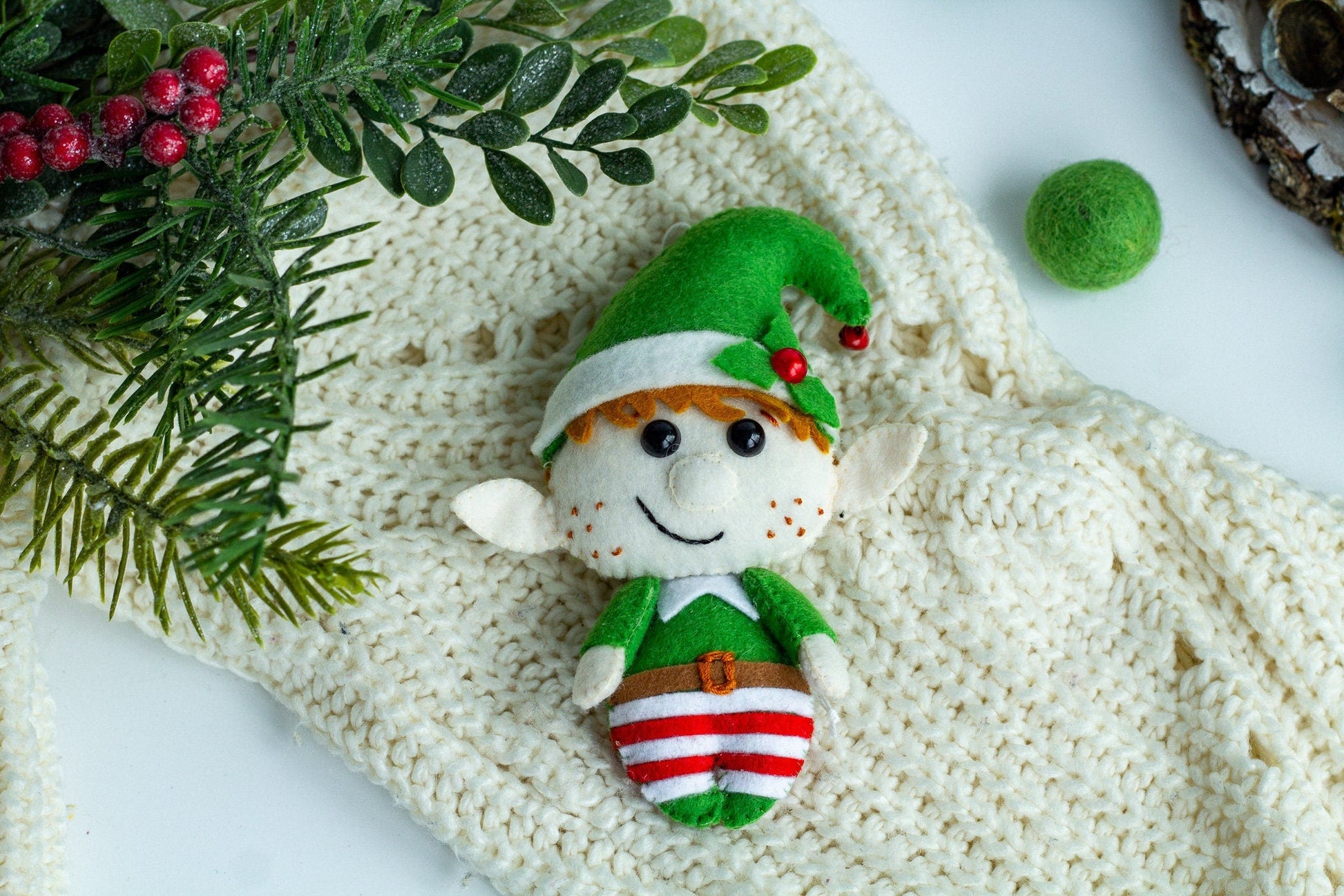 Christmas elf ornaments - WoollyFox